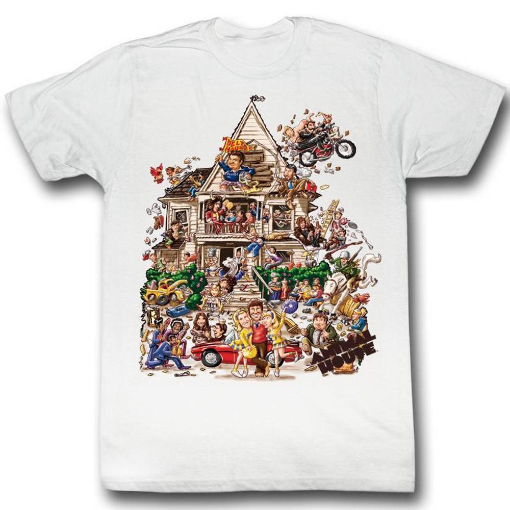 Animal House Poster House White Adult T Shirt